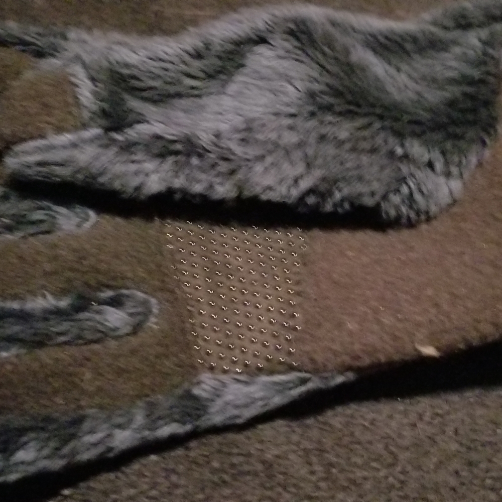 The North Face Gray and Brown Gloves